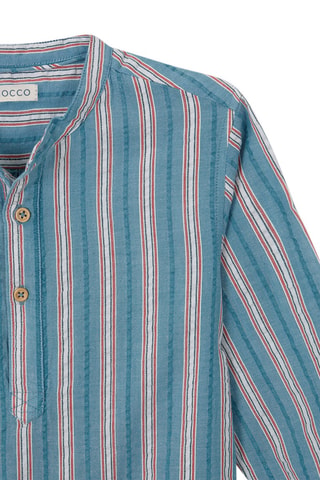 Gestreept Overhemd Marineblauw - Wit, rood en blauw