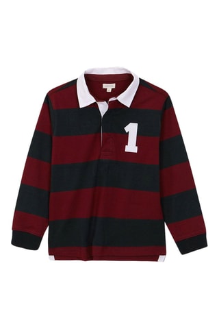 Polo - Bordeauxrood en Marineblauw - Rood en blauw