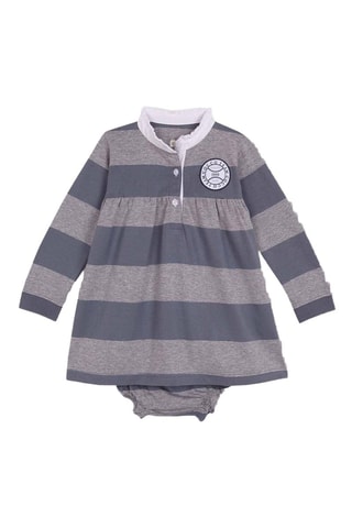 Jurk en Bloomer - Blauwgrijs - Blauw en grijs