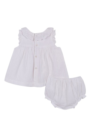 3-delige Set Wit - Blauw