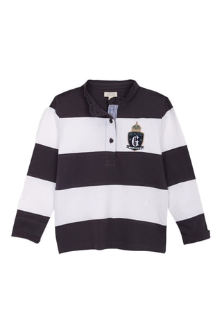 Polo - marineblauw - Wit en blauw