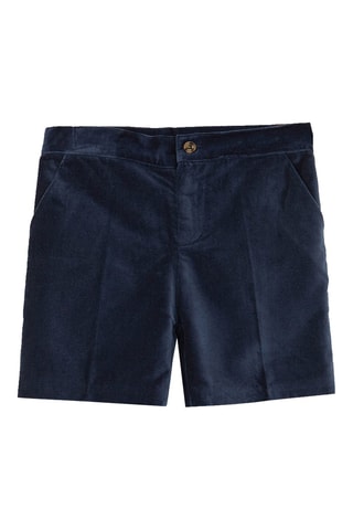 Velours Short - Marineblauw - Blauw