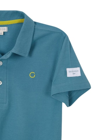 Polo Hemelsblauw - Wit, blauw en groen
