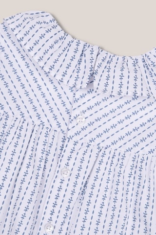 Jurk en Bloomer - Lichtblauw en wit - Wit en blauw