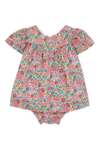 Jurk en Bloomer - Roze en Groen - Groen en roze