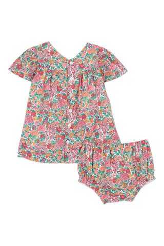 Jurk en Bloomer - Roze en Groen - Groen en roze