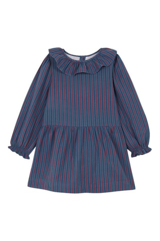Jurk - Blauw en rood - Rood en blauw