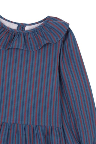 Jurk - Blauw en rood - Rood en blauw