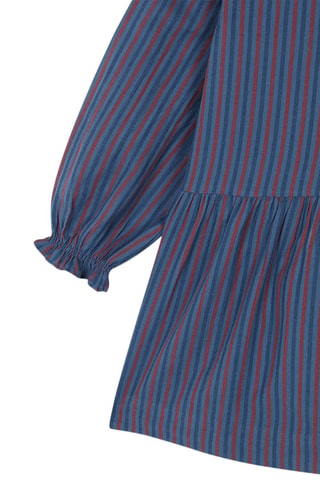Jurk - Blauw en rood - Rood en blauw