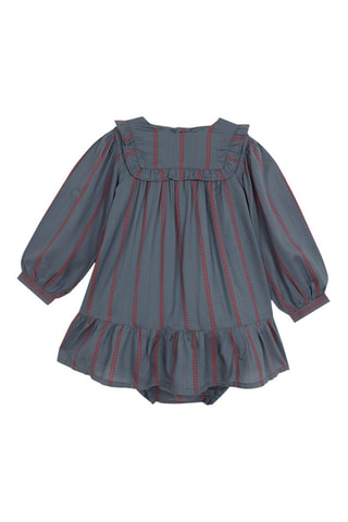 Jurk en Bloomer - Rood  - Rood en grijs