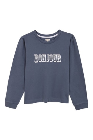 Fleece Sweater - Marineblauw - Wit en blauw