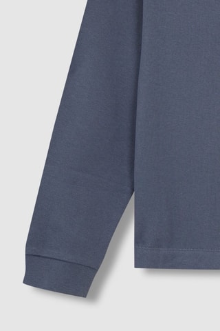 Fleece Sweater - Marineblauw - Wit en blauw