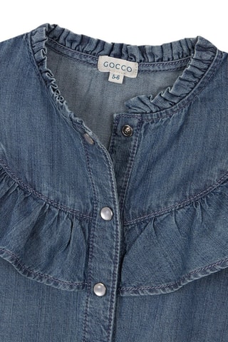 Spijkerblouse - Donkerblauw - Blauw