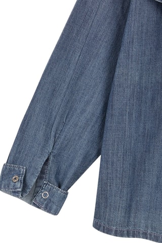 Spijkerblouse - Donkerblauw - Blauw