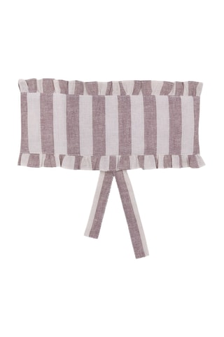 Linnen Bandeau met Ruches - Paars