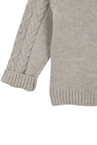 Wollen Trui Gemêleerd Beige - Beige