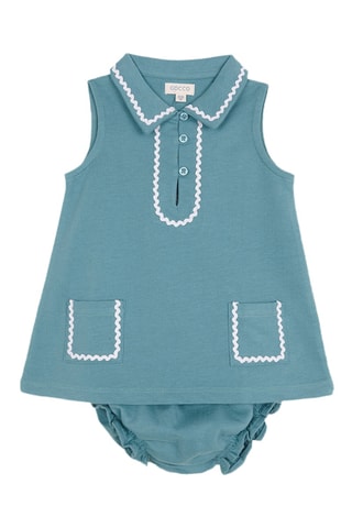 Jurk en Bloomer - Turquoise