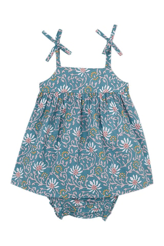 Mouwloze Jurk en Bloomer - Blauw