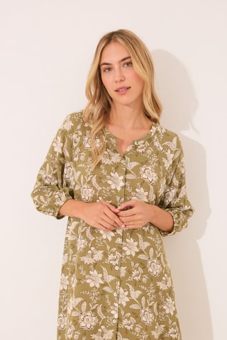 Blouse-jurk - Donkergroen