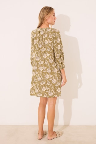 Blouse-jurk - Donkergroen