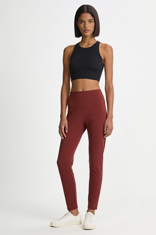 Leggings a vita alta - Bordeaux