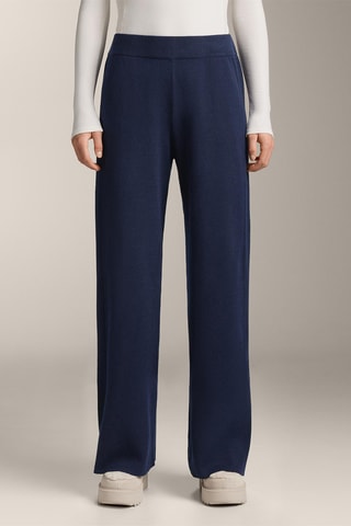 Broek Hoge Taille - Marineblauw