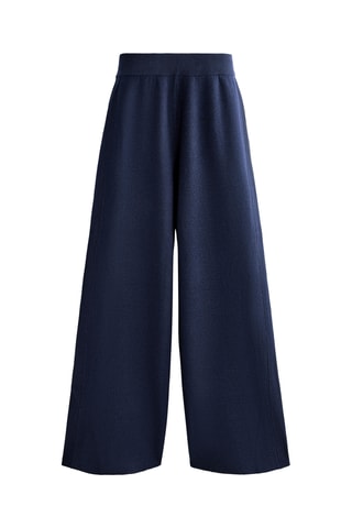 Broek Hoge Taille - Marineblauw