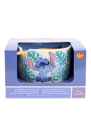 Bol de ramen de cerámica y bambú Stitch Lilo y Stitch Disney - 37 cl