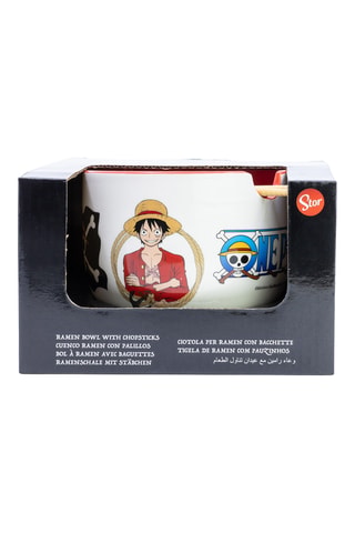 Bol de ramen de cerámica y bambú One Piece - 37 cl