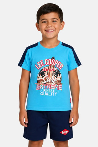 T-shirt e shorts - Lee Cooper - Blu