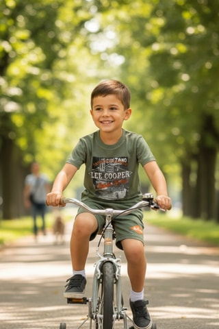 T-shirt e shorts - Lee Cooper - Kaki
