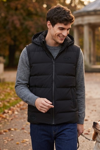 Chaleco con capucha - Lee Cooper - Negro
