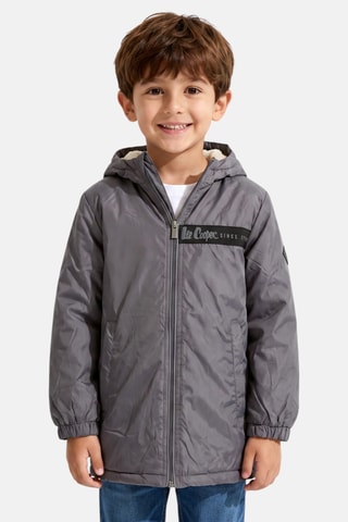Parka con capucha - Lee Cooper - Gris