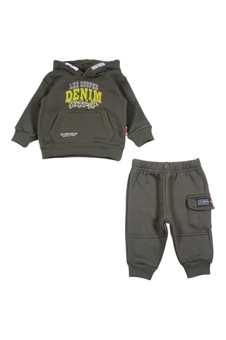 Sudadera con capucha y pantalón de chándal - Lee Cooper - Caqui