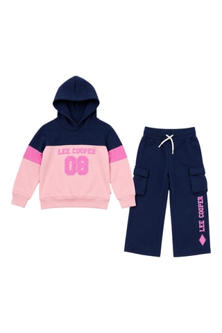 Sweater met Capuchon en Joggingbroek - Lee Cooper - Marineblauw