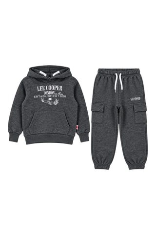 Sweater met Capuchon en Joggingbroek - Lee Cooper - Grijs