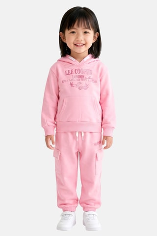 Sweater met Capuchon en Joggingbroek - Lee Cooper - Roze
