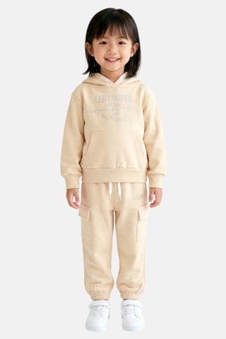 Sweater met Capuchon en Joggingbroek - Lee Cooper - Beige