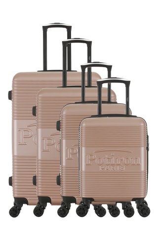 Set van 4 Trolleys Paris (XS/S/M/L) - 47/57,5/67/76,5 cm - Roségoudkleurig