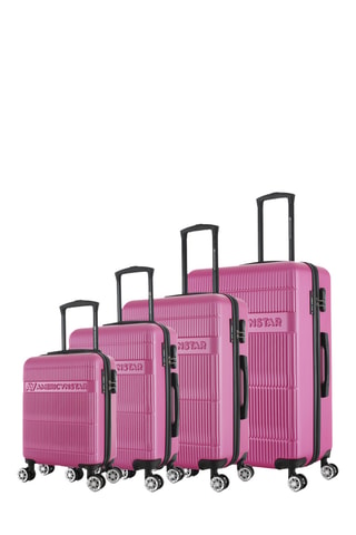 Set de 4 valises Atlanta - 47/57/67/76 cm - Fuchsia