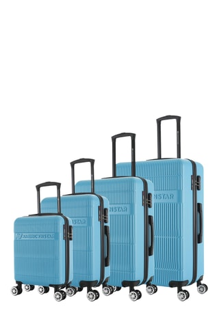 Set de 4 valises Atlanta - 47/57/67/76 cm - Bleu