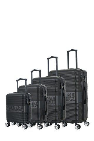Set van 4 Trolleys Milan (XS/S/M/L) - 47/57,5/67/76,5 cm - Zwart