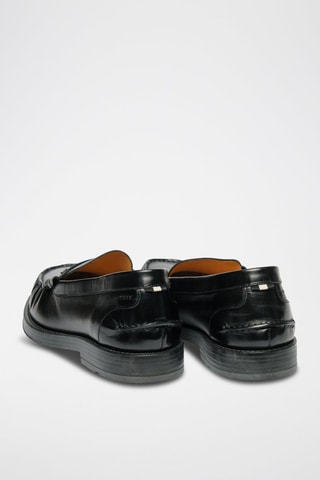 Kalfsleren Mocassins - Zwart - Zwart