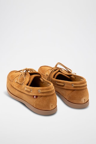 Kalfsnubuck Bootschoenen - Camel - Oranje
