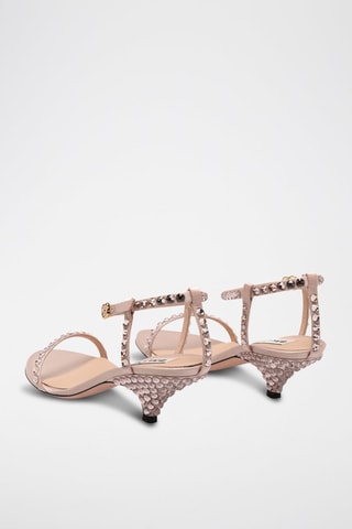 Sandalen met hak - Roze - Roze