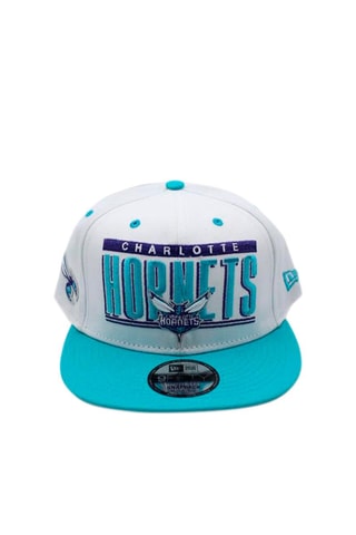 Casquette Retro Little 9Fifty Charlotte Hornets - Blanc et turquoise