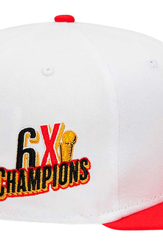Casquette White Crown Patches 9 Fifty Chibul - Blanc et rouge