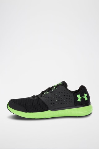 Sneakers Charged Rebel - Noir et vert citron