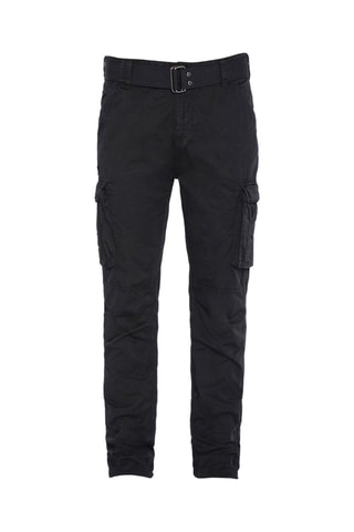 Pantalon cargo Army Ceinture - Noir