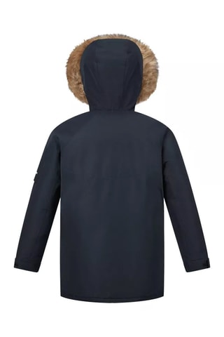 Parka à capuche Dream - Bleu marine et blanc